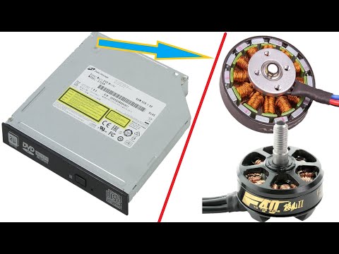 How To Make  From Old DVD Drive Powerful Brushless Motor