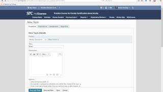 Create a Discussion Topic