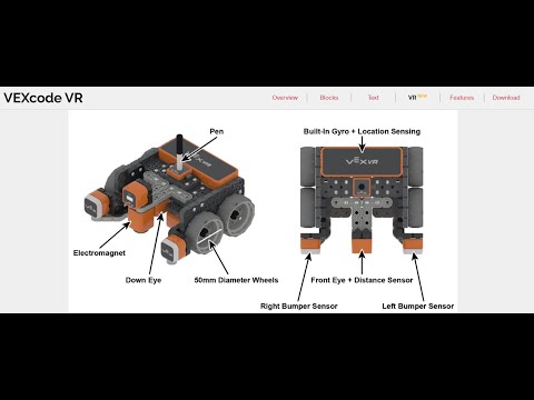 Virtual Robotics with VR VEX Tutorial 1: Introducing the Virtual VEX Robot and Playgrounds