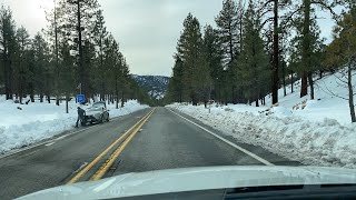 Road conditions in the big bear california area december 1, 2019. much
safer