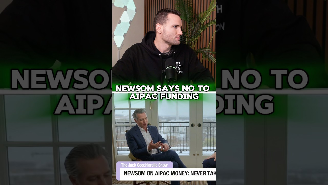 Newsom Says NO To AIPAC- But MANY Are Skeptical