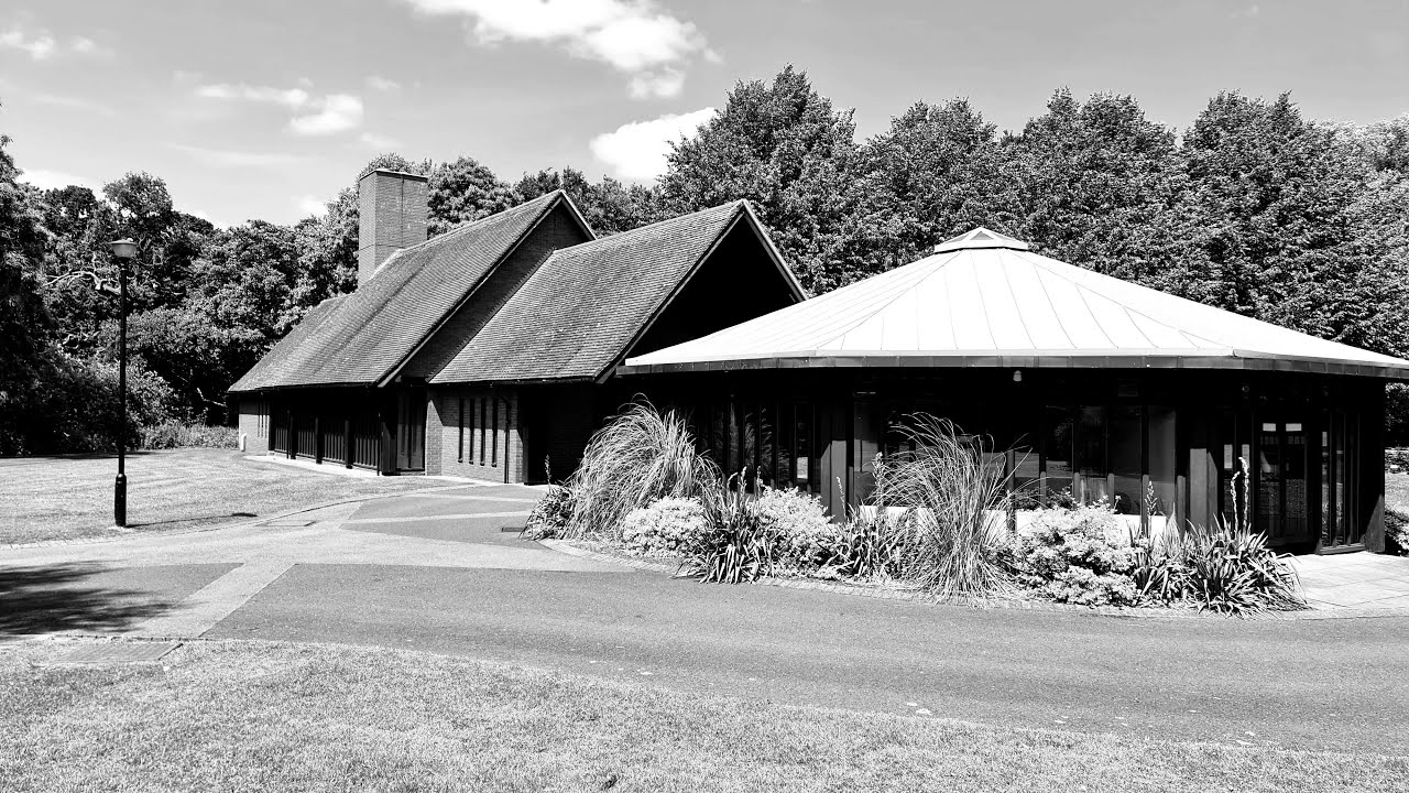 Beautiful crematorium and garden
