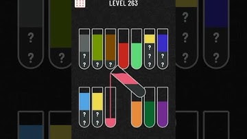 water sort color puzzle level 263 gameplay walkthrough solution