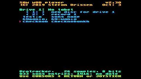 SAM Coupé - SAM MOD player 2.30 - Desert Dream II - Checknobankh