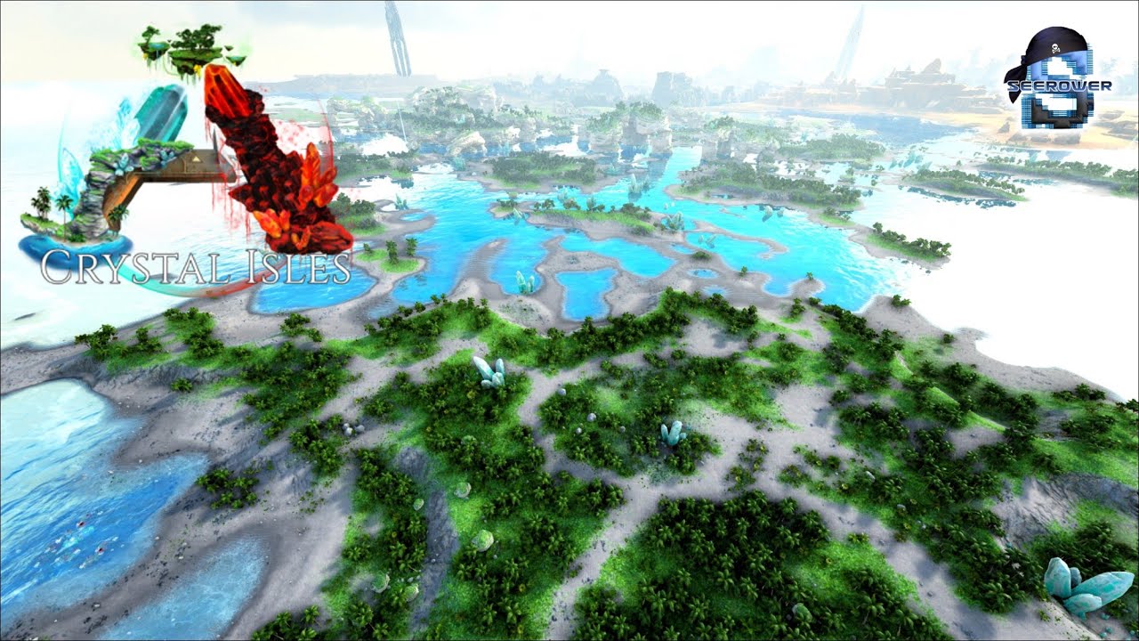 Ark Crystal Isles All Spawn Locations A Bit Of Exploration Spoiler Warning Youtube