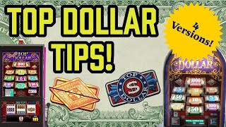 Four Versions of Top Dollar 🎰💲Live Play with Tips from a Tech! @ Aria and MGM Grand Las Vegas!