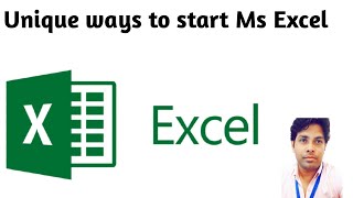 Unique ways to open ms excel/ How to Start Ms Excel माइक्रोसॉफ़्ट एक्सेल Open कैसे करते हैं