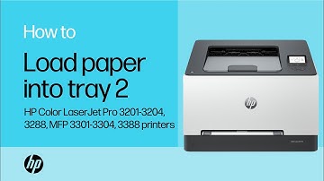Load paper into tray 2 | HP Color LaserJet Pro 3201-3204, 3288, MFP 3301-3304, 3388 | HP Support