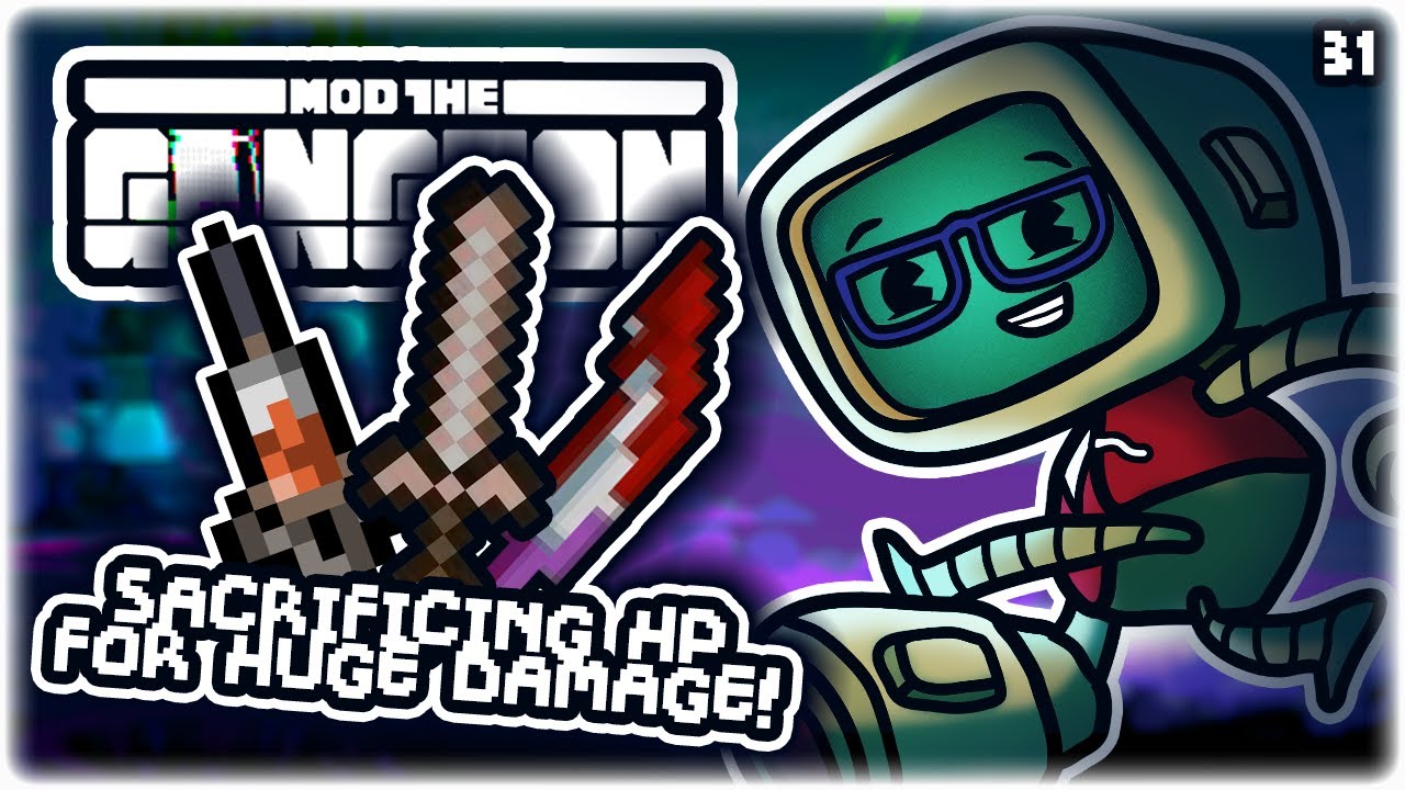 SACRIFICING HEALTH FOR MASSIVE DAMAGE!! Let's Play Enter the Gungeon