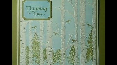 Woodland Embossing Folder Background Stamp Technique