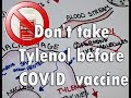 Don't take Tylenol before COVID mRNA vaccine