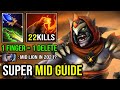 EPIC LION MID GUIDE 1 Finger = 1 Deleted with 22Kills Ethereal Blade + Aghanim DotA 2