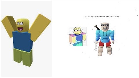 HOW TO MAKE STARTER CHARACTERS FOR ROBLOX STUDIO (tutorial)