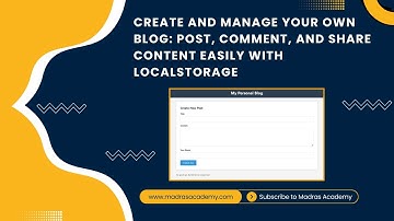 🔥 Blog Post Creation with HTML, CSS & JavaScript | Build a Simple Blogging Platform 📄✨
