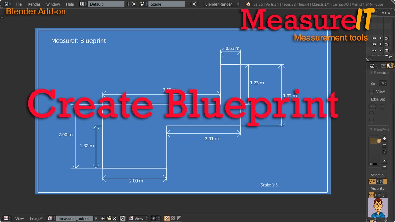 MeasureIt: How create a Blueprint YouTube