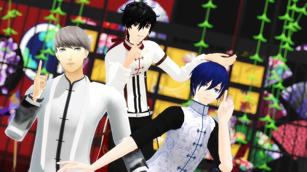 [MMD] ペルソナ345主人公で 桃源恋歌