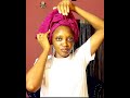 Simple aso-oke headwrap tutorial for beginners #asooke #headwraptutorial