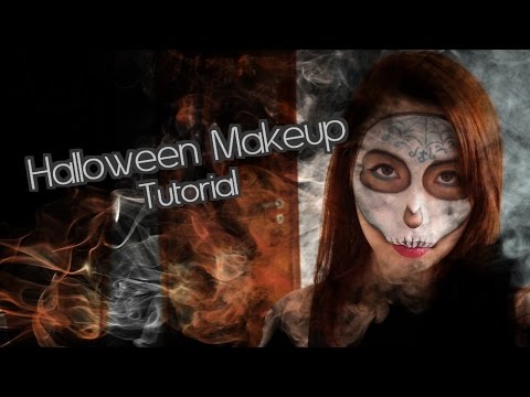 MAQUIAGEM DE CAVEIRA PARA O HALLOWEEN | Marina Agostini video to gif