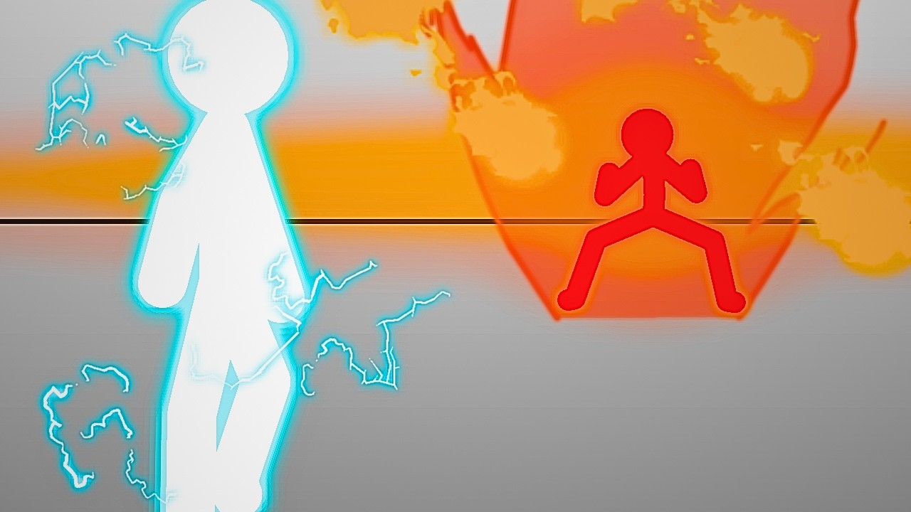 Fire VS Lightning | A Stick Fight | Sticknodes