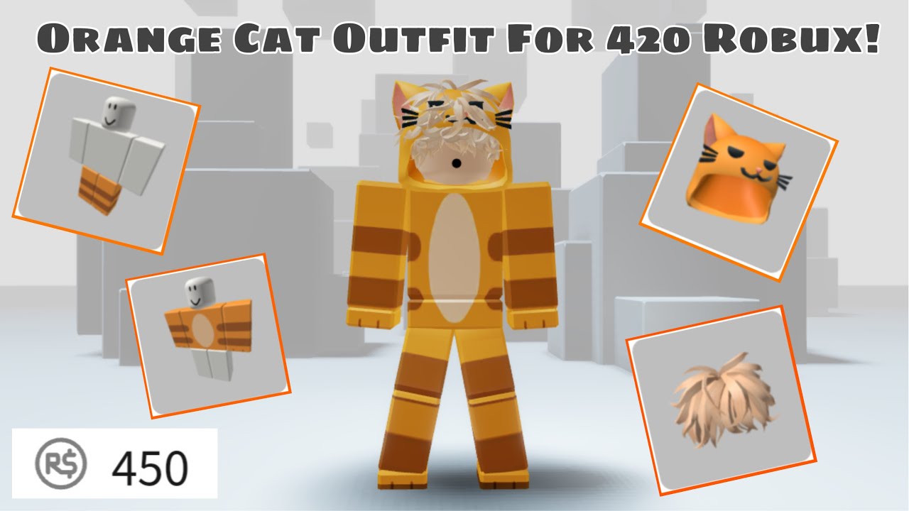 400 Robux Shopping spree! | Orange Smug Cat Outfit! | ROBLOX - YouTube