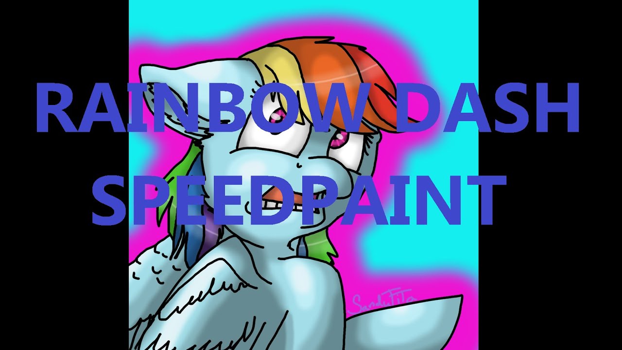 Rainbow Dash speedpaint - YouTube