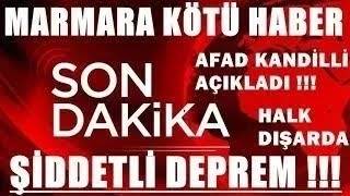 Marmara Deprem Oldu Son Daki̇ka Afad Açikladi