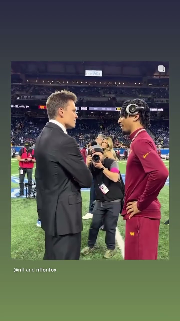 Just two goats #hoodnews #tombrady #jaydendaniels #NFL #football #sports #omg #how #wow #viralvideo