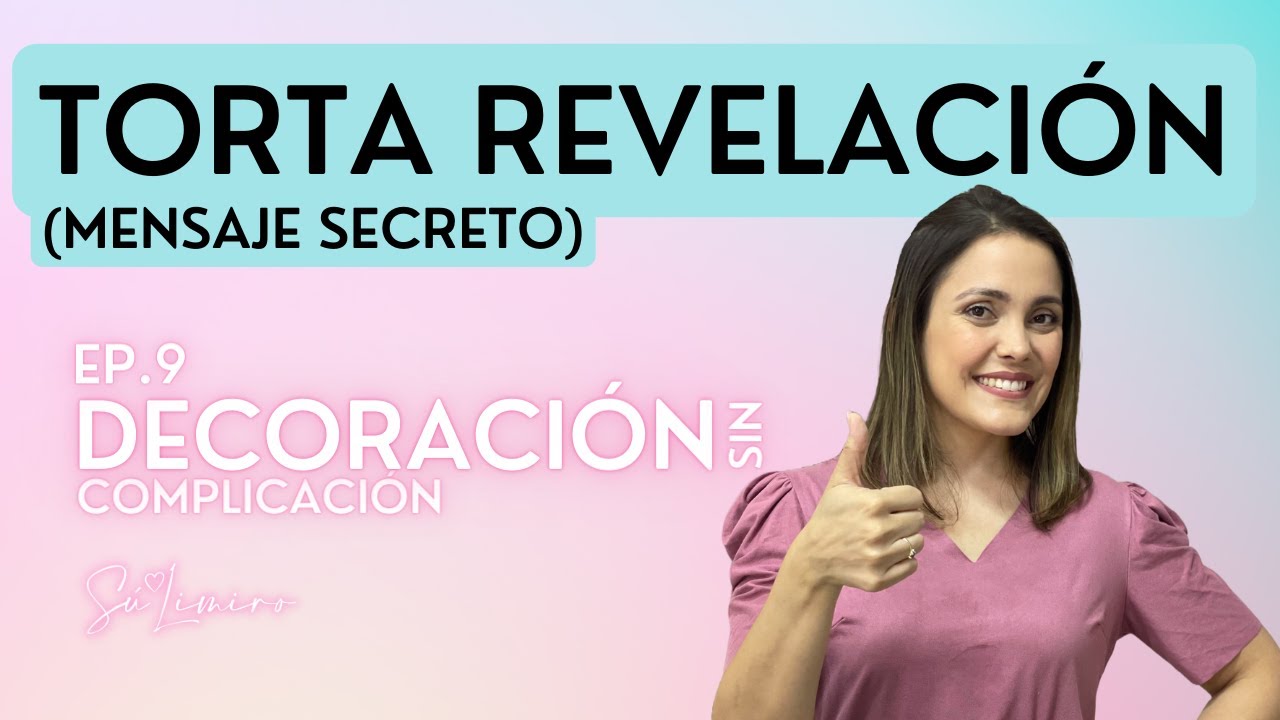 Torta con mensaje secreto | Decoración sin complicación