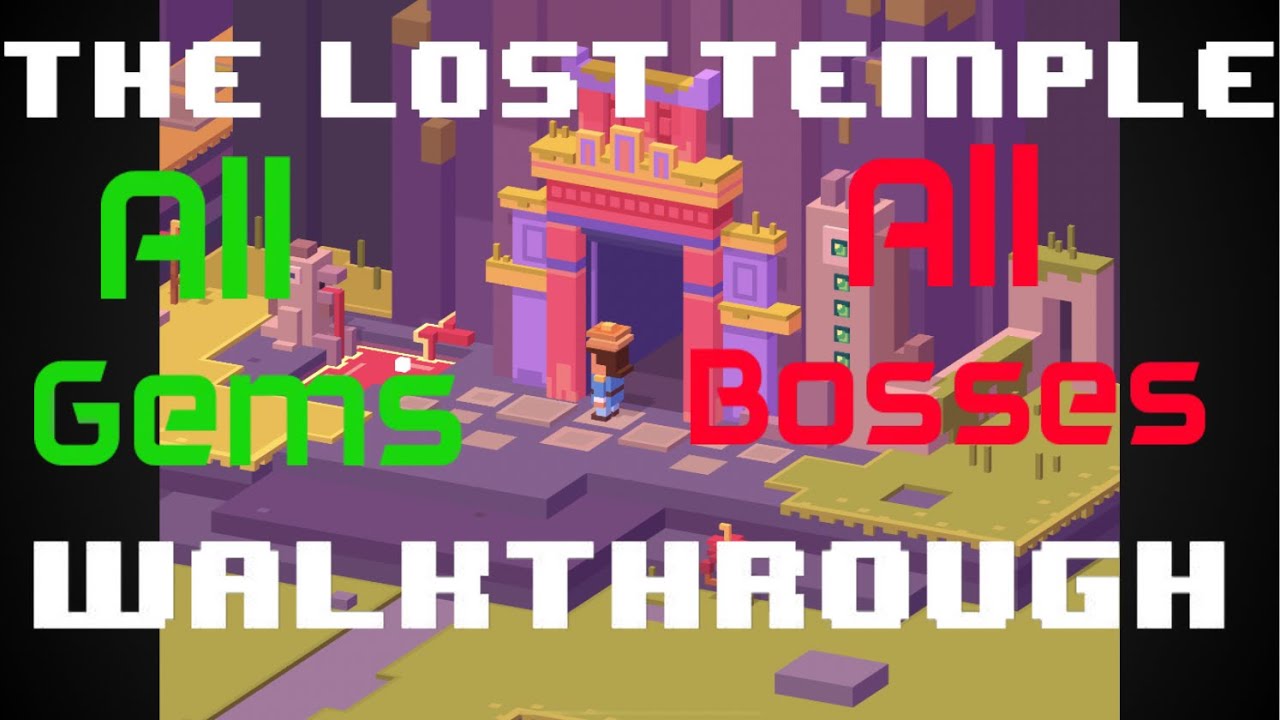 Crossy Road Castle The Lost Temple Guide (All 5 Gems, Bosses, Hats, Characters)
