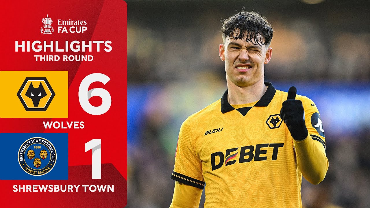 Wolves run RIOT in Third Round 🤯 | Wolves (6-1) Shrewsbury | Emirates FA Cup 2025-26