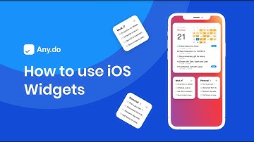 How to install and use Any.do widgets on iOS 14 |iPhone & iPad | Any.do