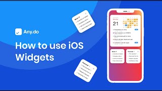 How to install and use Any.do widgets on iOS 14 |iPhone & iPad | Any.do screenshot 1