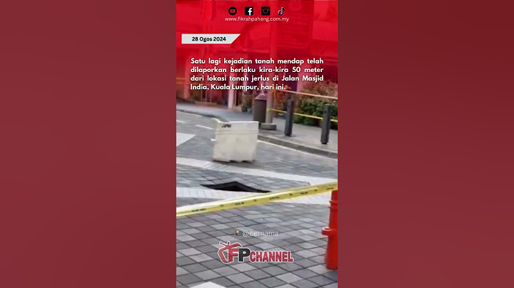 Tanah Mendap Lagi di Jalan Masjid India