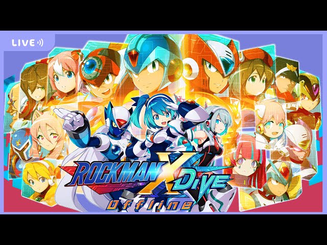 ロックマンX DIVE オフライン】ボタン設定できたので快適プレイ！の