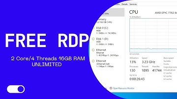 How to create free rdp unlimited 2C/4T 16GB RAM