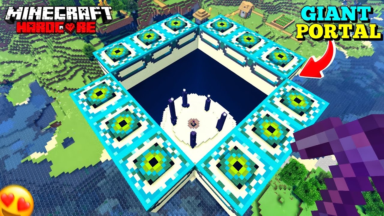 I Build a Giant End portal In Minecraft Hardcore | Minecraft Hardcore series.