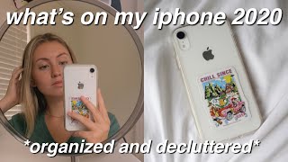 *iOS 14* what's on my iPhone XR 2020 (organized and decluttered)