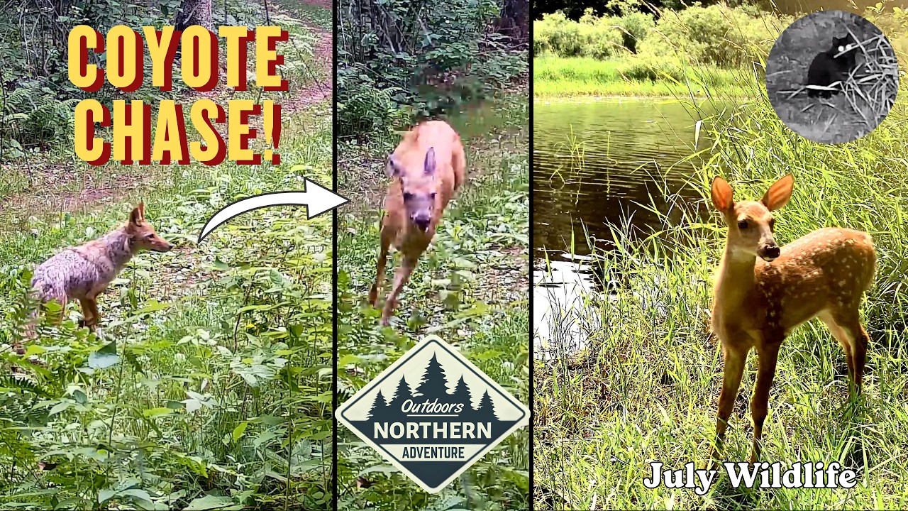 July Trail Cam Chronicles | Coyote Chase, Baby Fawns & More