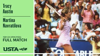 Famous Martina Navratilova vs. Tracy Austin Full Match | 1981 US Open Final Profile
