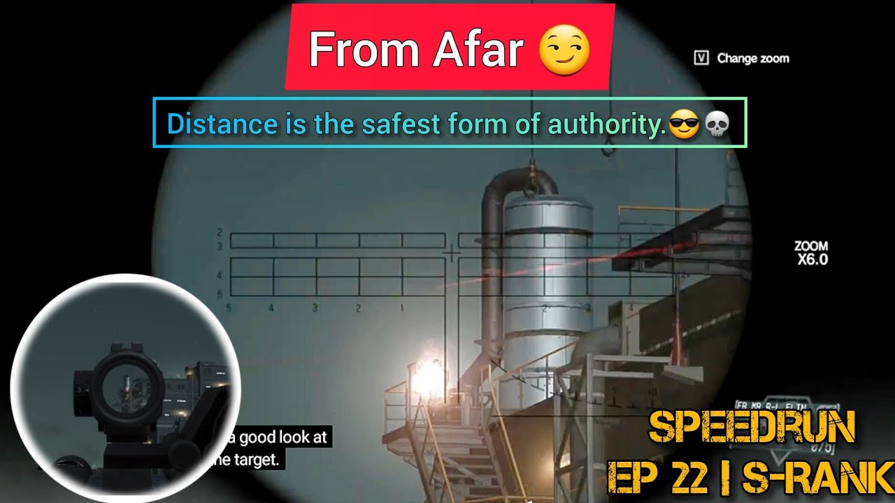 MGSV: Ep 22 [Retake the Platform] – Long-Range Justice 😏 | Stealth Speedrun | S-Rank