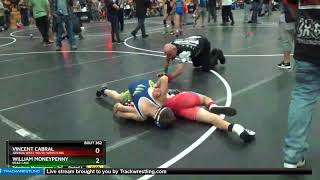 Middle School 87 William Moneypenny Bear Cave Vs Vincent Cabral Arvada West Youth Wrestling