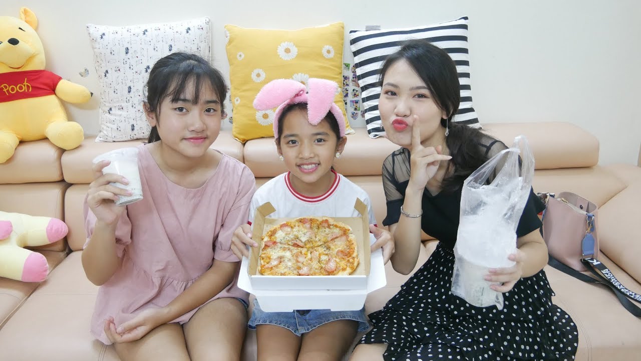 Chị Giúp Việc Bá Đạo - Tập 14 - Mua Bánh Pizza và Chè Dừa Non Đến Thăm Hai Chị Em