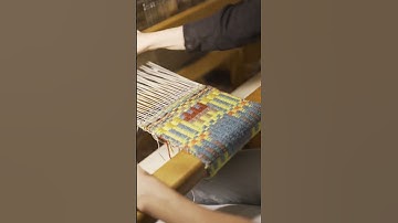 weaving some rug samples today