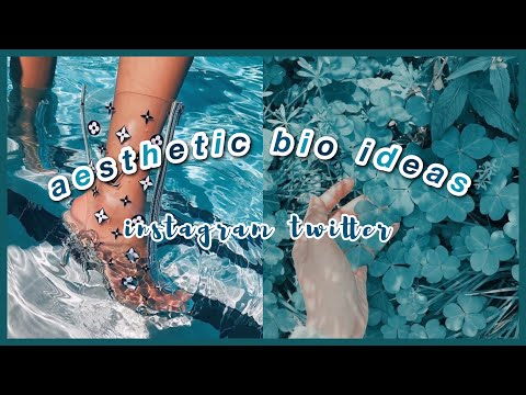 aesthetic bio ideas | for instagram and twitter