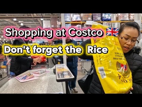SHOPPING at COSTCO 🇬🇧 I DON'T FORGET THE RICE and RENEWAL of COSTCO MEMBERSHIP CARD I Life in UK