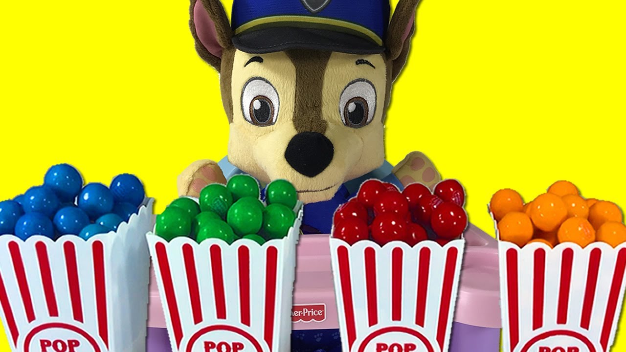 gumball-popcorn-surprise-toys-paw-patrol-baby-chase-chickaletta-learn
