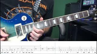 Power Rangers Theme Guitar Tutorial - Playthrough with Onscreen Tabs