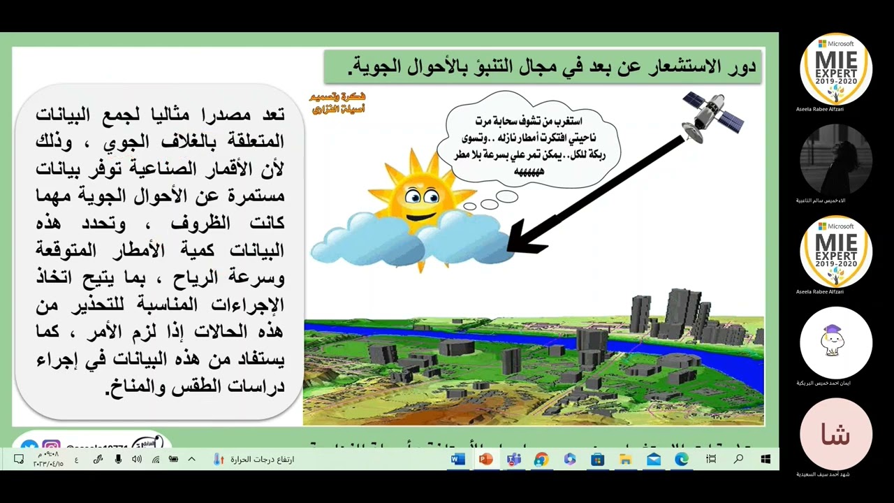 مراجعة درس تطبيقات الاستشعار عن بعد