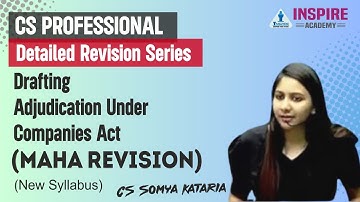 Unit 13_Adjudication under SEBI| CS Professional| Lecture 10 |NEW syllabus SomyaKataria