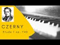 Этюд Черни op. 740, № 1